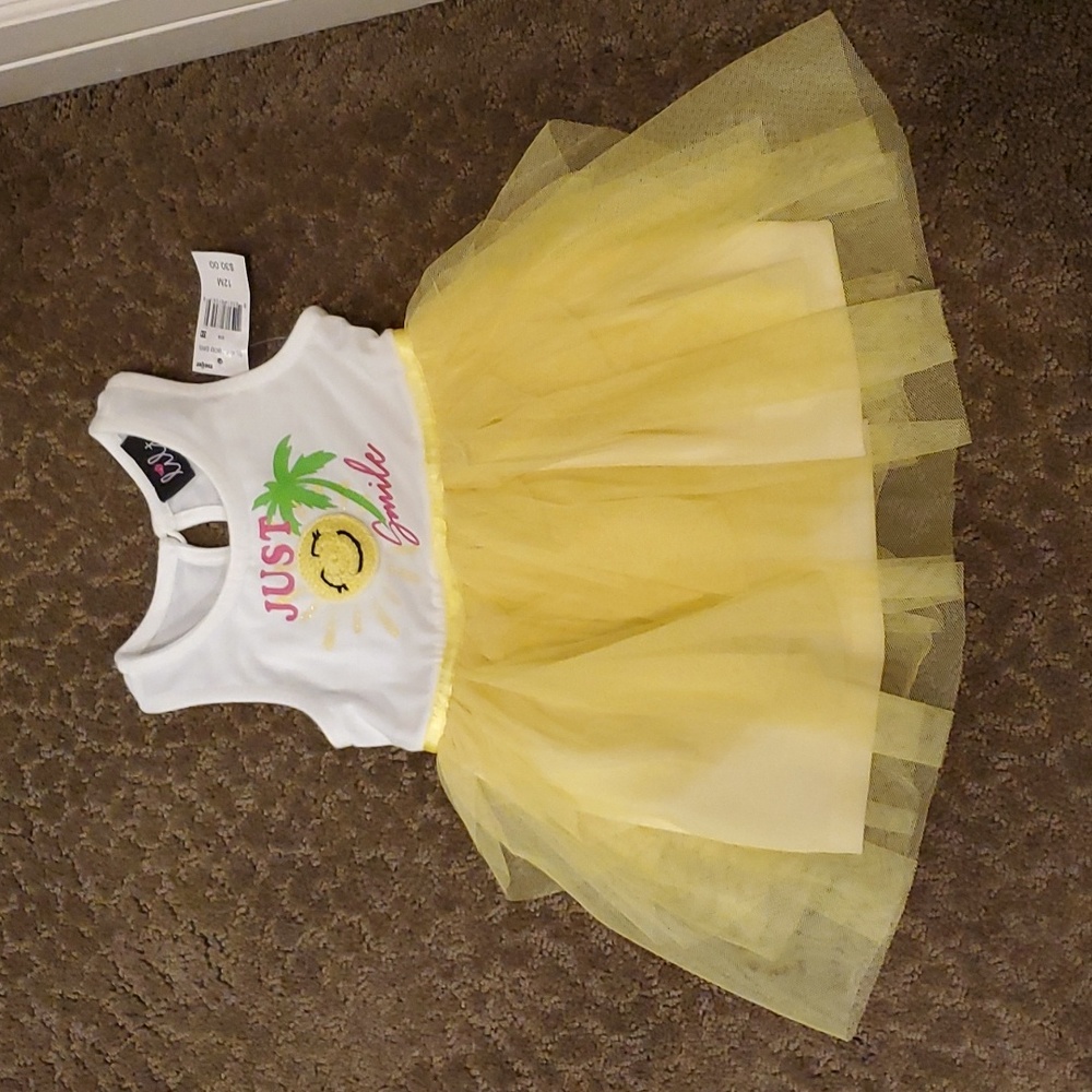 Baby Girls Lilt "Just Smile" Sunshine Sundress Size 12 28 24 mo 2T Cascade NWT